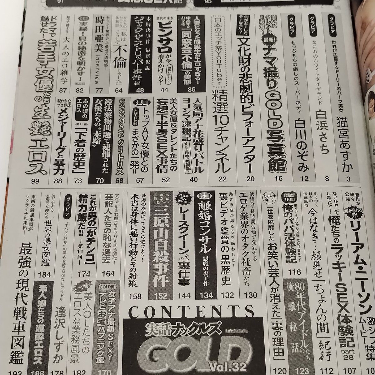 【袋とじ開封済み】実話ナックルズGOLD 32