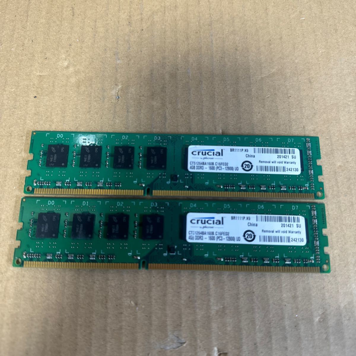 （18）CRUCIAL PC3-12800S 4GB DDR3-1600 4GB DDR3の画像1