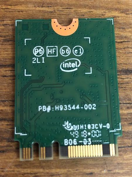 (Q8)無線LANカード Intel Model 8265NGW_画像2