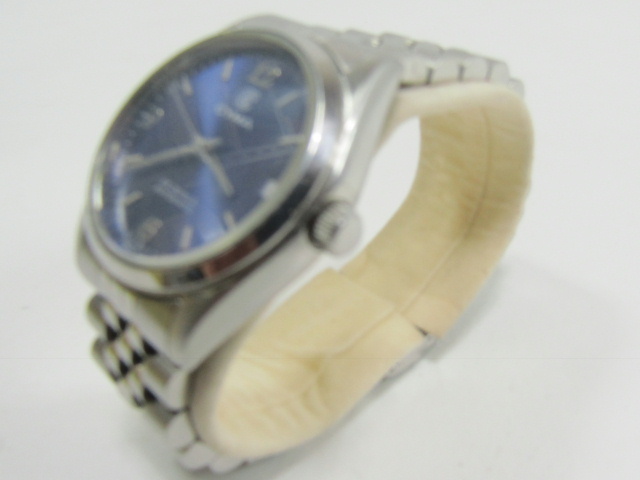 ##CYMA Cima men's wristwatch 006 25 stone blue face self-winding watch 1060851 belt attaching ##
