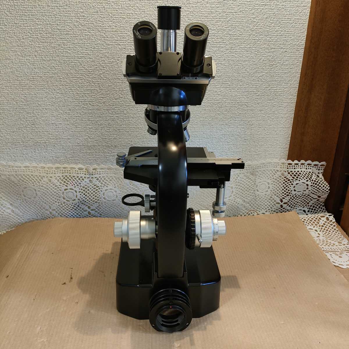 Nikon 顕微鏡 木箱 光学機器 日本工学工業 ニコン　レトロ　付属品あり　床-0314-HKT-3_画像1