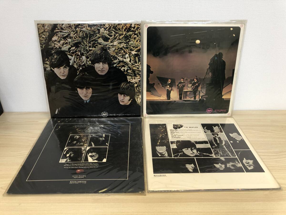 《6295》The Beatles ビートルズ レコード4枚セット / Please Please Me ・ LET IT BE ・ FOR SALE ・ RUBBER SOUL /_画像4