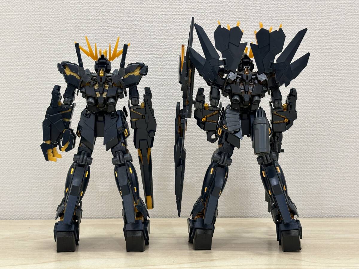 【6299】BANDAI 1/144 HG ガンダムUC ナラティブ ユニコーンガンダム バンシィ シナンジュ フェネクス ガンプラ6体セット 組立て済み_画像5