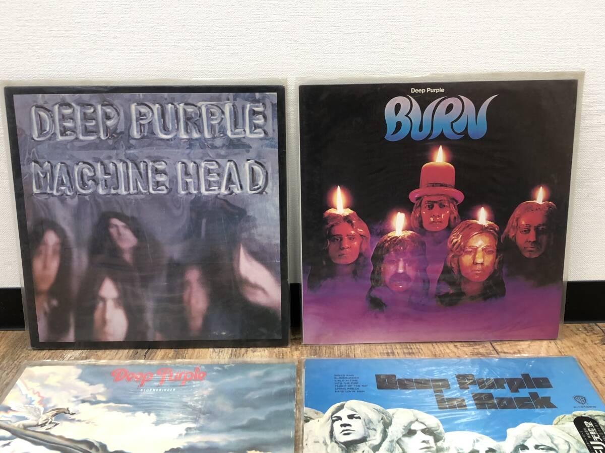 《6361》Deep Purple ディープパープル レコード 4枚セット / STORMBRINGER ・ MACHINE HEAD ・ BURN 他 /_画像2