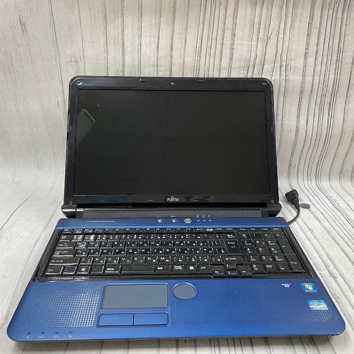 m002 E1(80) FUJITSU/富士通 LIFEBOOK AH56/D FMVA56DLG Windows Core i5 ノートPC パソコン 初期化済 現状_画像3