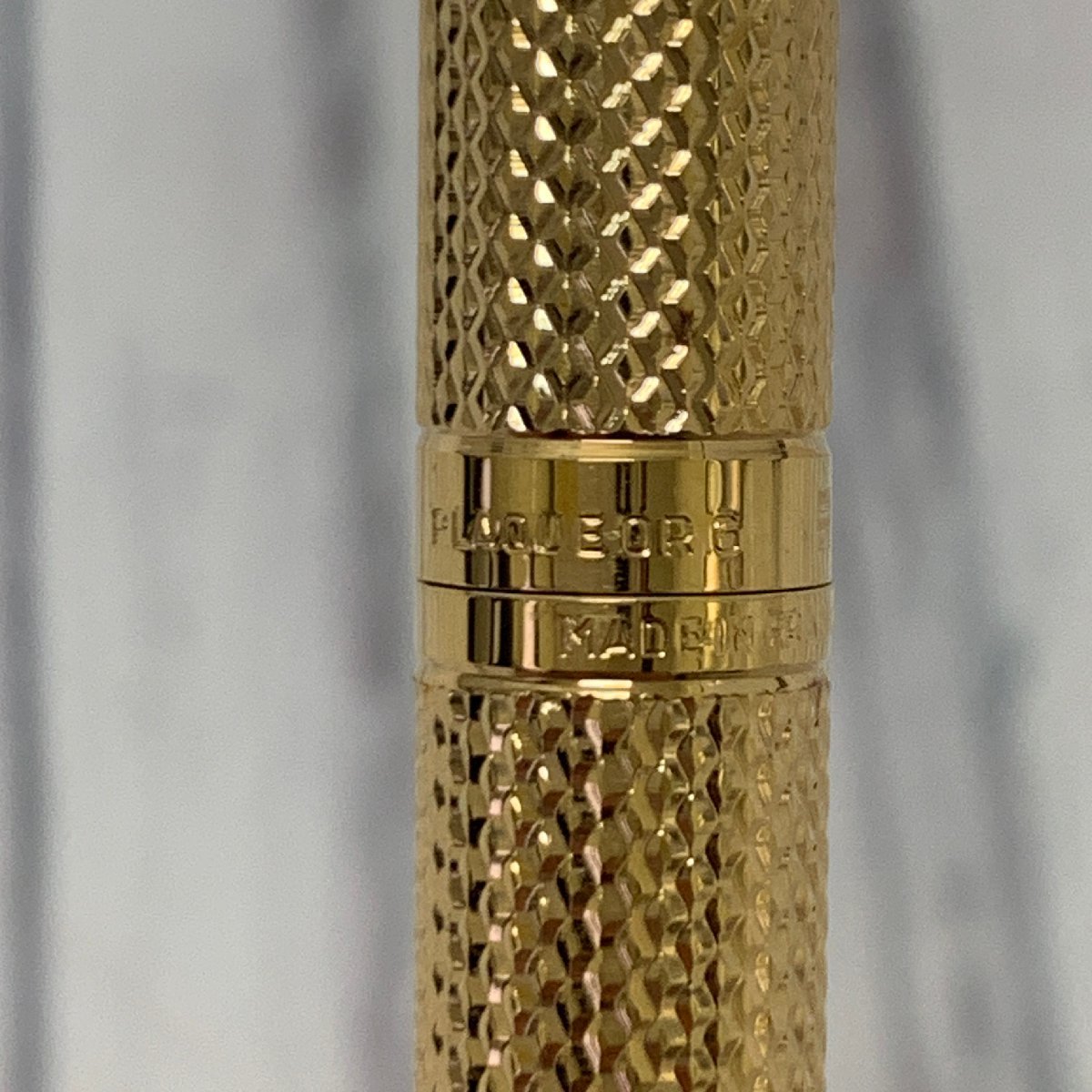 s001 A3.1 保管品 WATERMAN ウォーターマン 万年筆 ペン先 18K 750 WATERMAN C/F シルバーカラー＆ボールペン ゴールドカラー 2本で_画像9