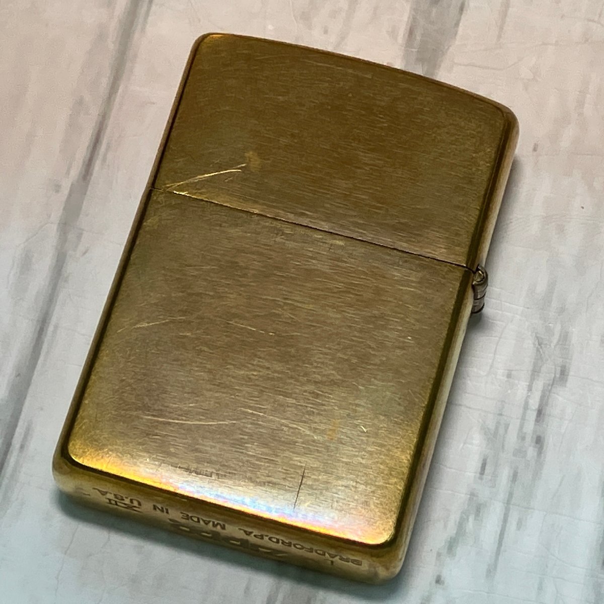 m002 H2 ZIPPO ジッポー 1996年 オイルライター Classic 1932 U.S.A. クラシック ゴールド 喫煙具 タバコ ライター_画像3