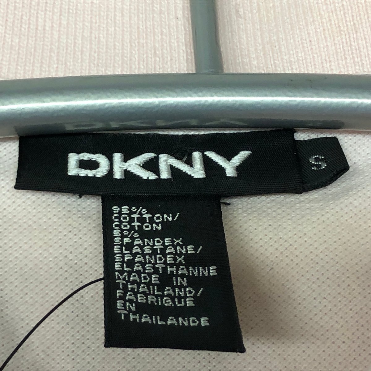 m001 G(10) 送料185円 未使用保管品 DKNY ダナキャランニューヨーク ポロシャツ レディースSサイズ ライトピンク_画像5