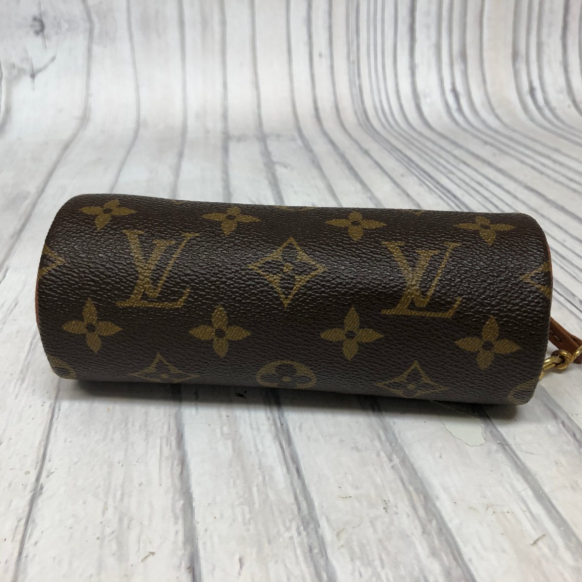 m001 F(60) ルイヴィトン パピヨン ポーチ モノグラム アクセサリーポーチ Louis Vuitton_画像5