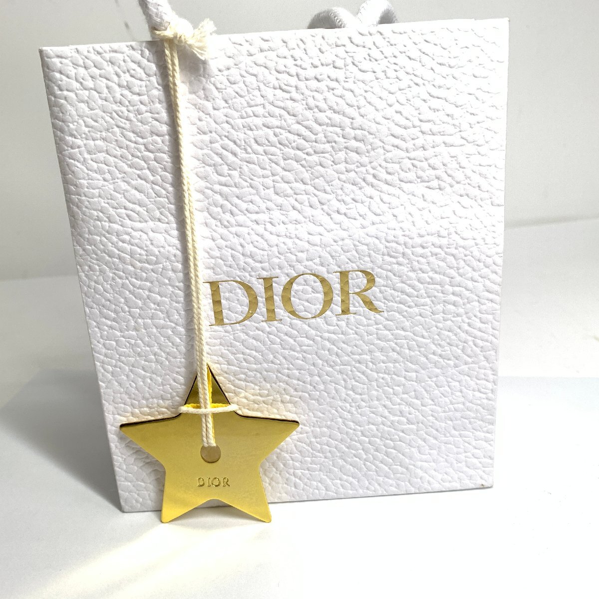 f001 B Christian Dior クリスチャン・ディオール ピアス フェイクパール ラインストーン ビジュー スター CDロゴ ゴールドカラー_画像8