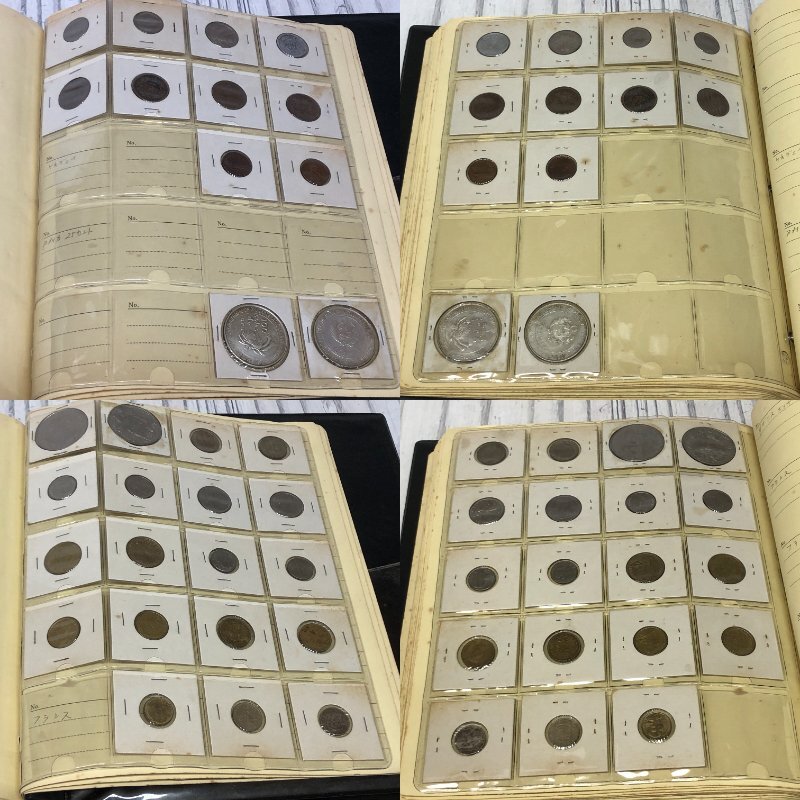 m001 B 日本の古銭 貨幣 外貨 大量まとめ 104枚 コインアルバム 50銭銀貨 日本ペルー修好100周年記念 100ソル銀貨 天保通宝 明命通寶_画像6