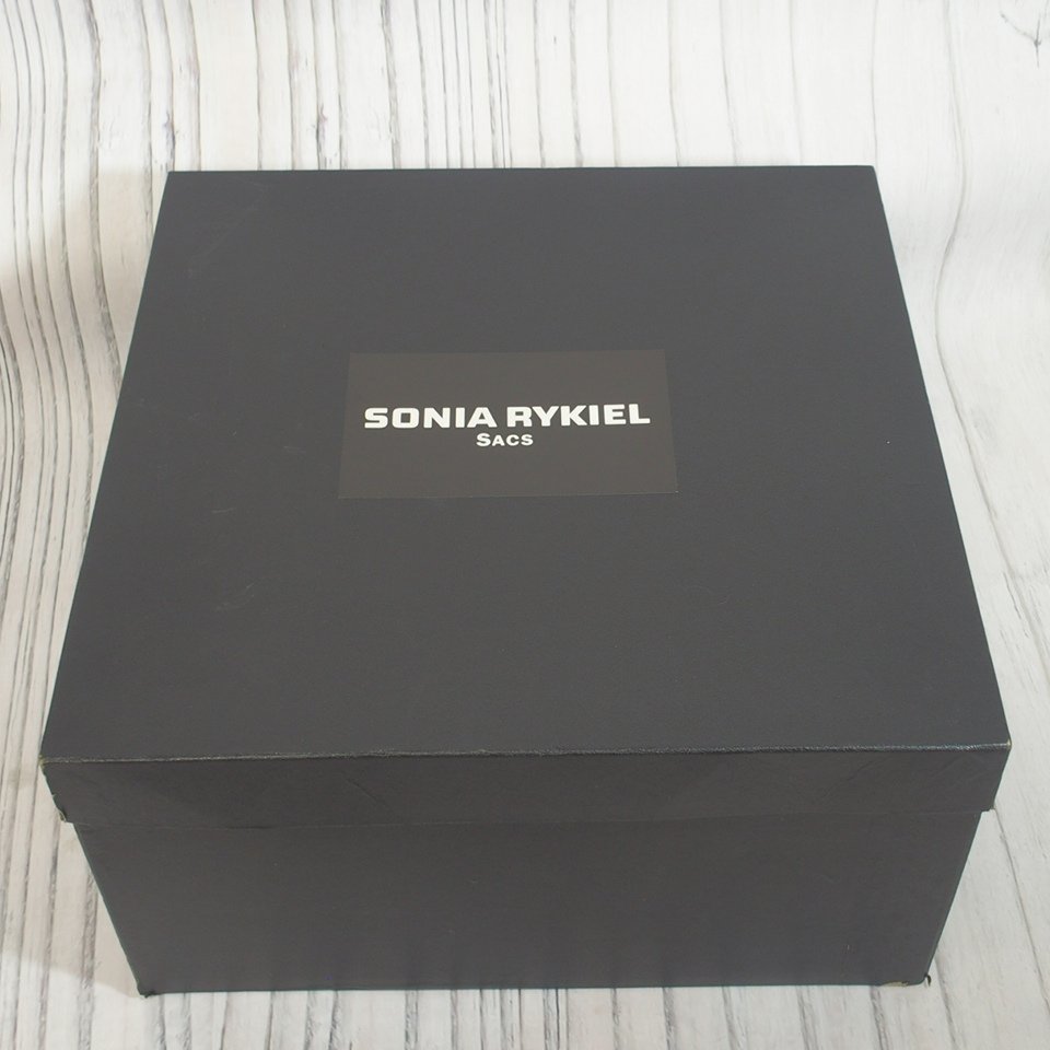 f002 BAG SONIA RYKIEL Sonia Rykiel сумка на плечо плечо .. оттенок черного кожаная сумка женский сохранение коробка иметь 