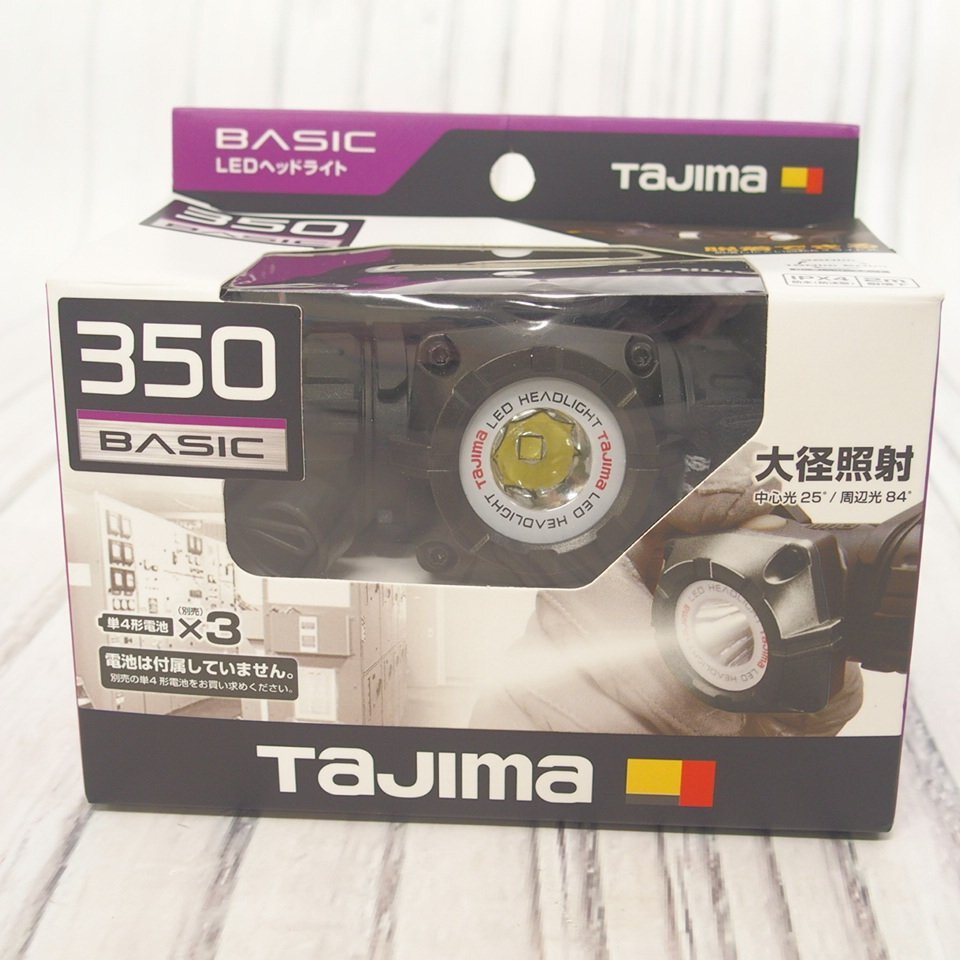 f002 Y2 未使用 タジマ Tajima LEDヘッドライト 明るさ最大350ルーメン LE-M351D 保管品_画像1