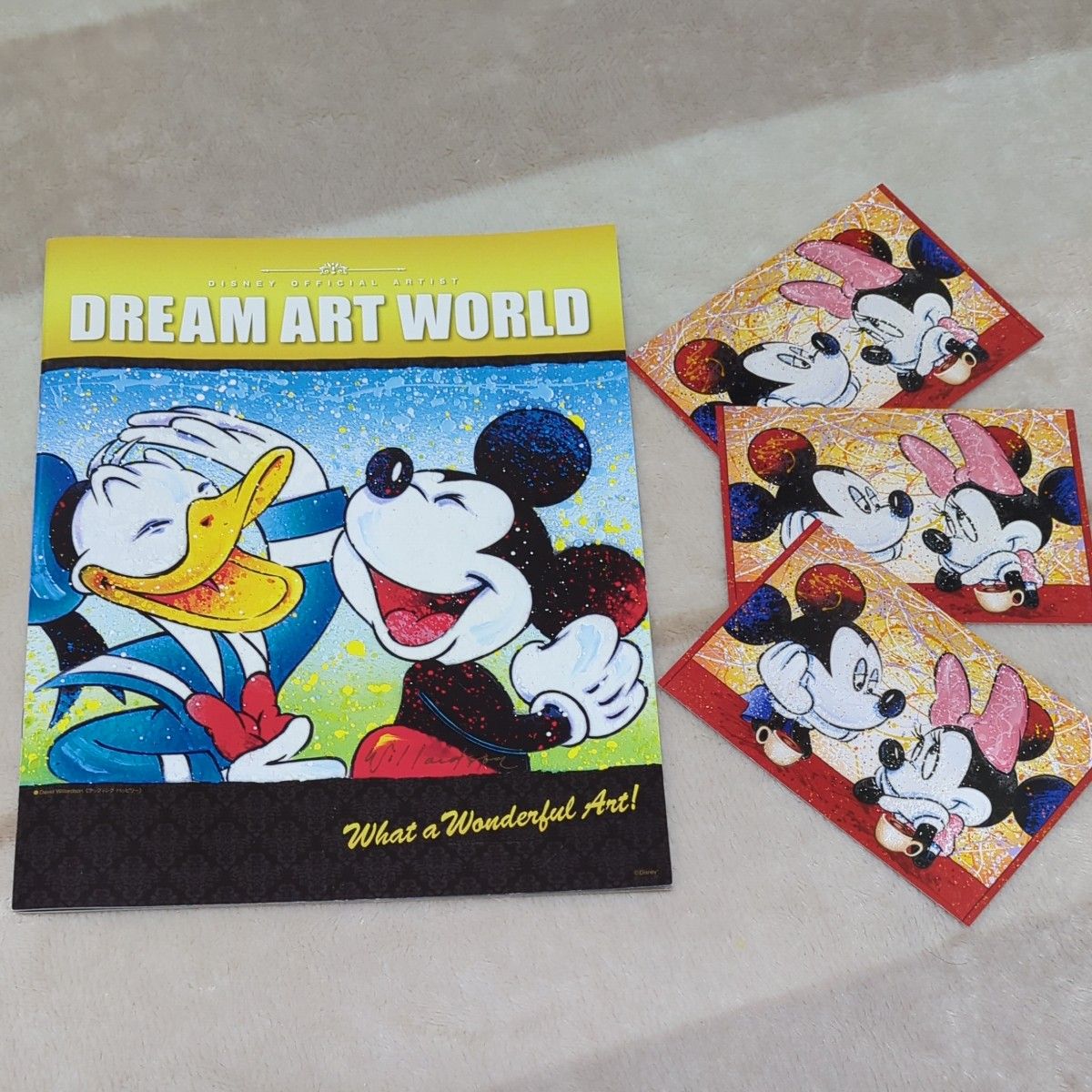 ディズニー DREAM ART WORLDミッキー ポストカード