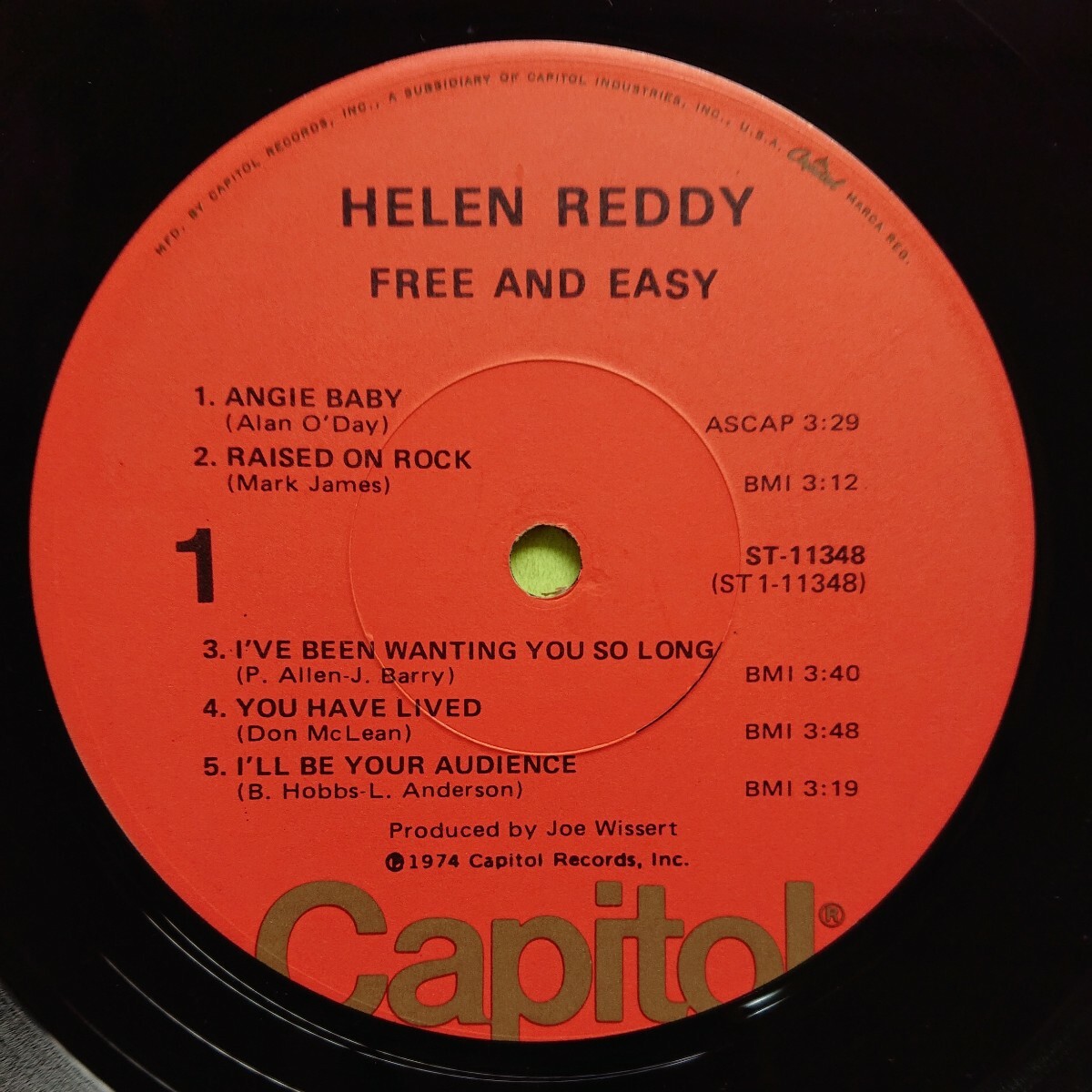 LP(輸入盤)/HELEN REDDY〈Free and Easy〉☆5点以上まとめて（送料0円）無料☆_画像6