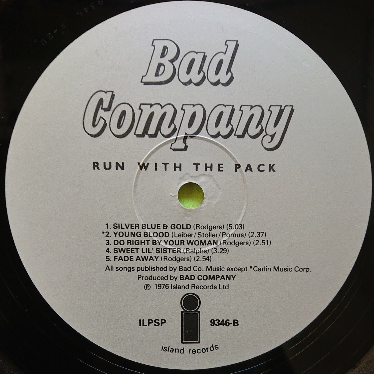 LP(輸入盤)/BAD COMPANY〈RUN WITH THE PACK〉の画像7