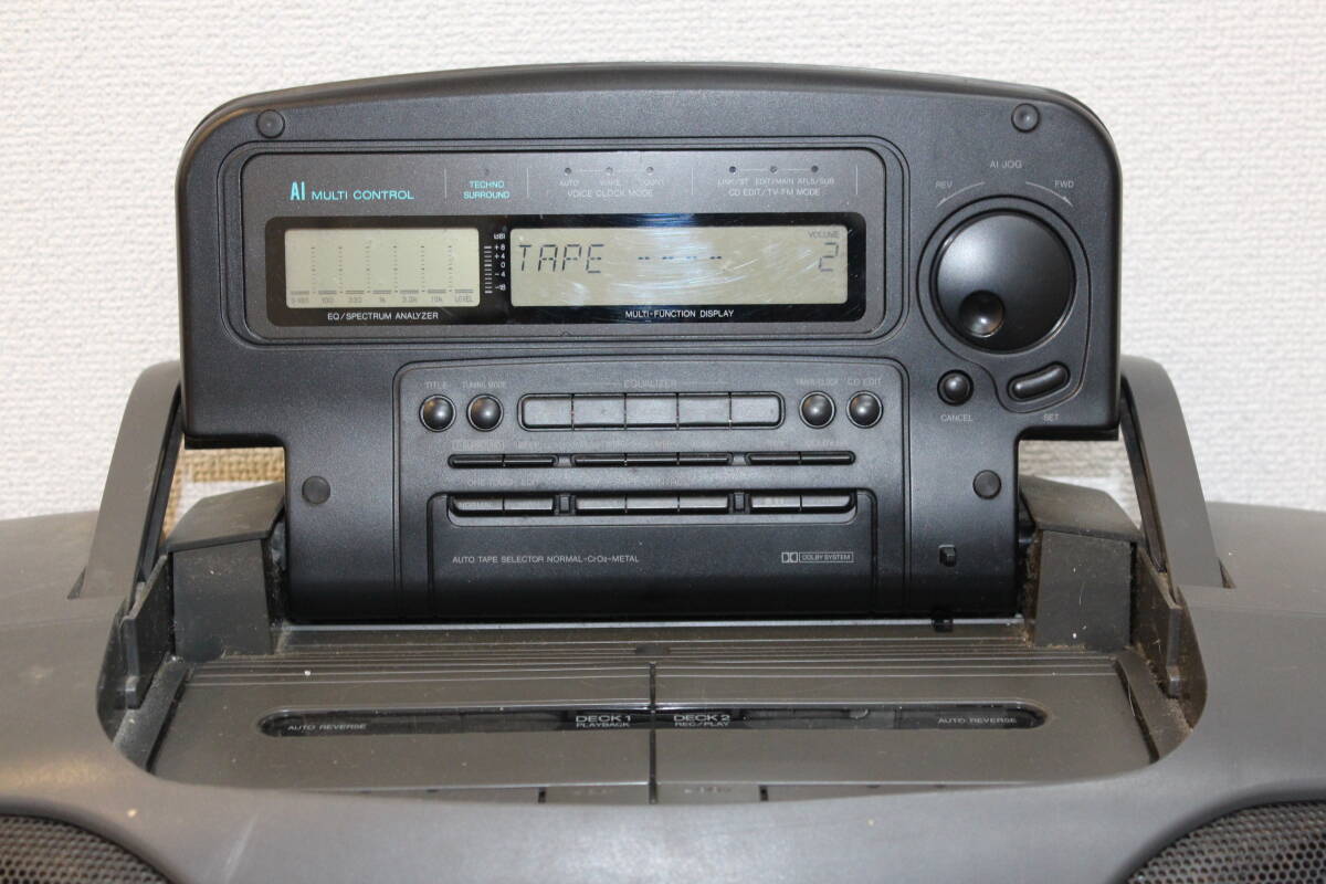 【え富】 ☆ Panasonic パナソニック　RX-DT909 CDラジカセ バブルラジカセ コブラトップ オーディオ機器 MAZ01MNB40_画像3