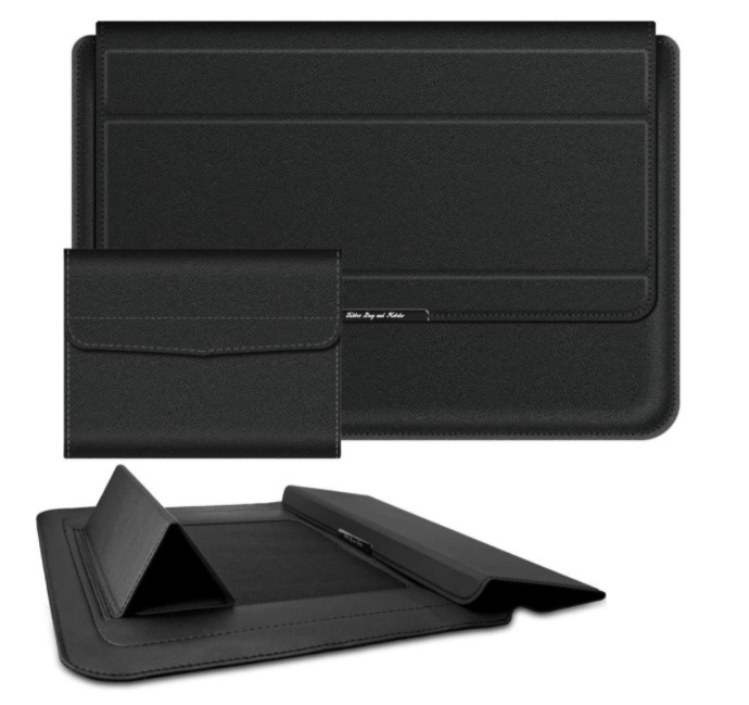  laptop case 13-14 -inch black color stand . metamorphosis multifunction Note pc cover stand combined use LAP top inner bag pouch attaching 