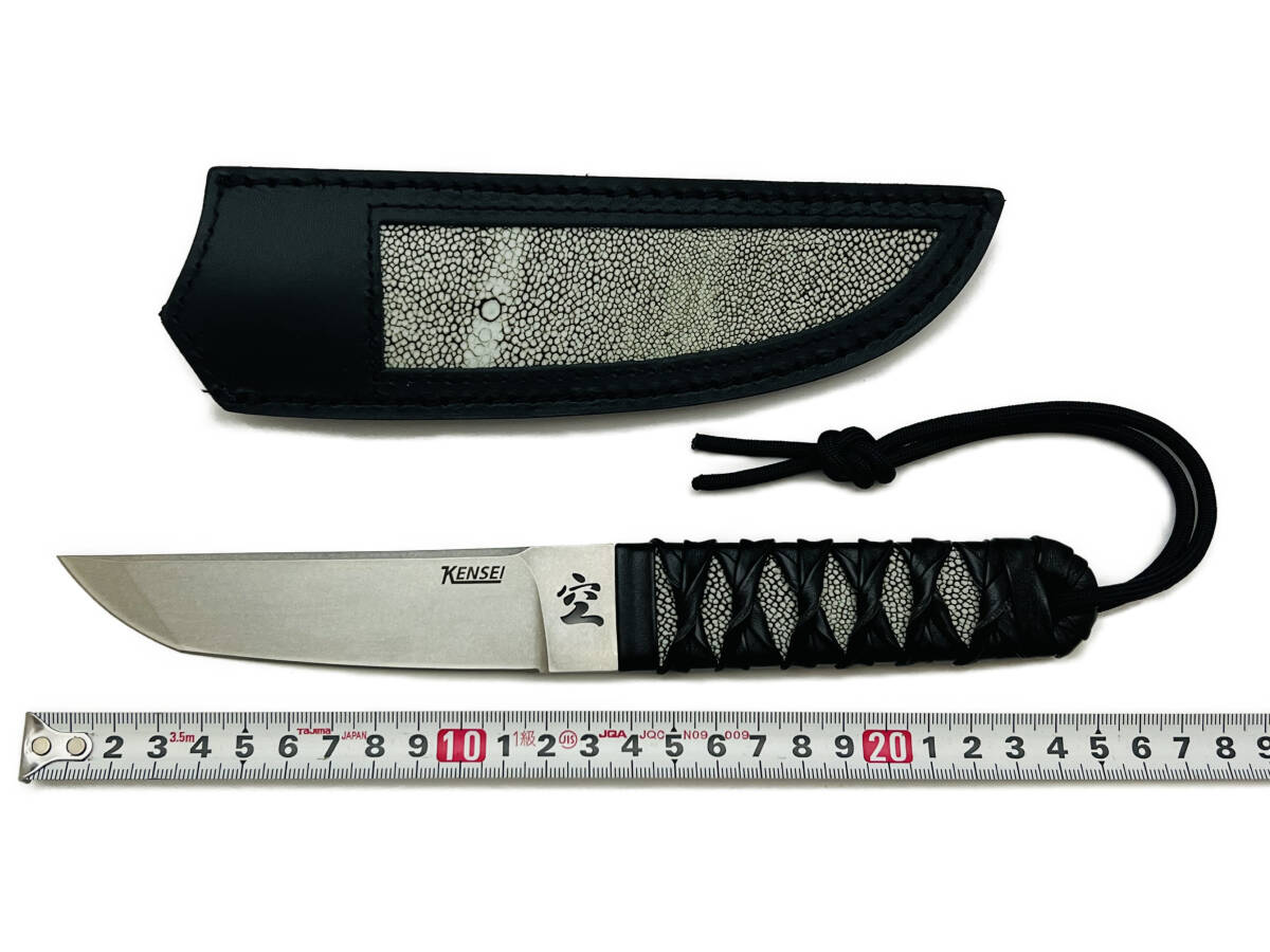 KENSEI　Oni-Shin　シースナイフ　短刀型　日本刀型　※刃渡り１５ｃｍ未満　#KE011　( サバイバルナイフ　ハンティングナイフ )