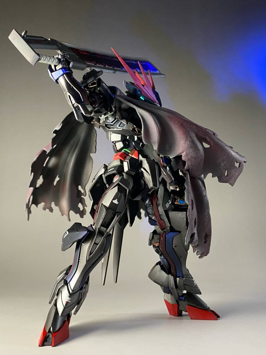 HG ストライクフリーダムガンダム + ロードアストレイΩ LED ジオラマ台座付 塗装済改修完成品 検（PG MG MGEX RG RE EG ガンプラ 完成品）_画像8