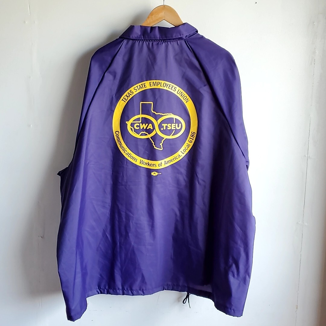 C76 USA製 Wind Jammer ナイロン コーチジャケット size4XL 紫 C76 USA製 Wind Jammer ナイロン コーチジャケット size4XL 紫