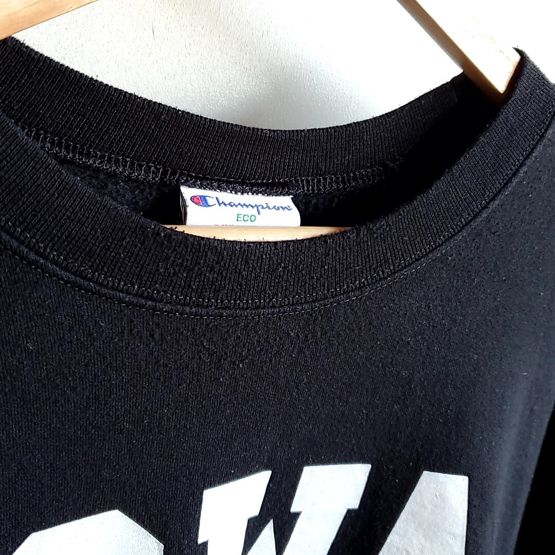 A17◆チャンピオン CHAMPION ECO プルオーバー スウェット size2XL 黒 ブラック 中古 USED 古着 AUTHENTIC_画像10