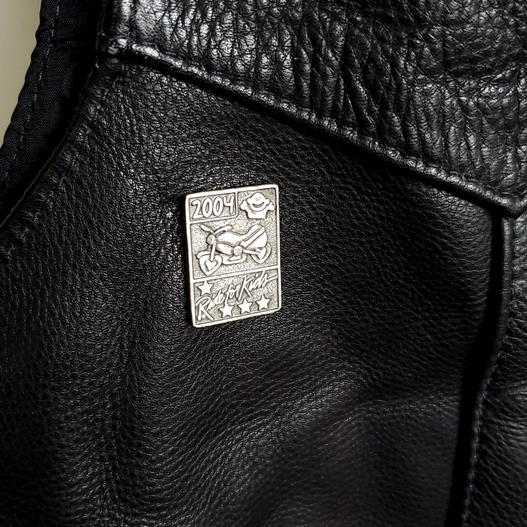 C4 【size46】USA製 FOX CREEK LEATHER レザーベスト 黒 C4 【size46】USA製 FOX CREEK LEATHER レザーベスト 黒