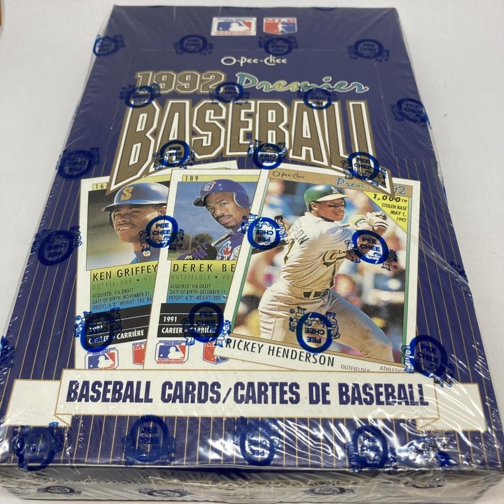 人気が高い O-PEE-CEE】オーピーチー 13787 CARTE CARDS BASEBALL PREMIER 1992 ボックス