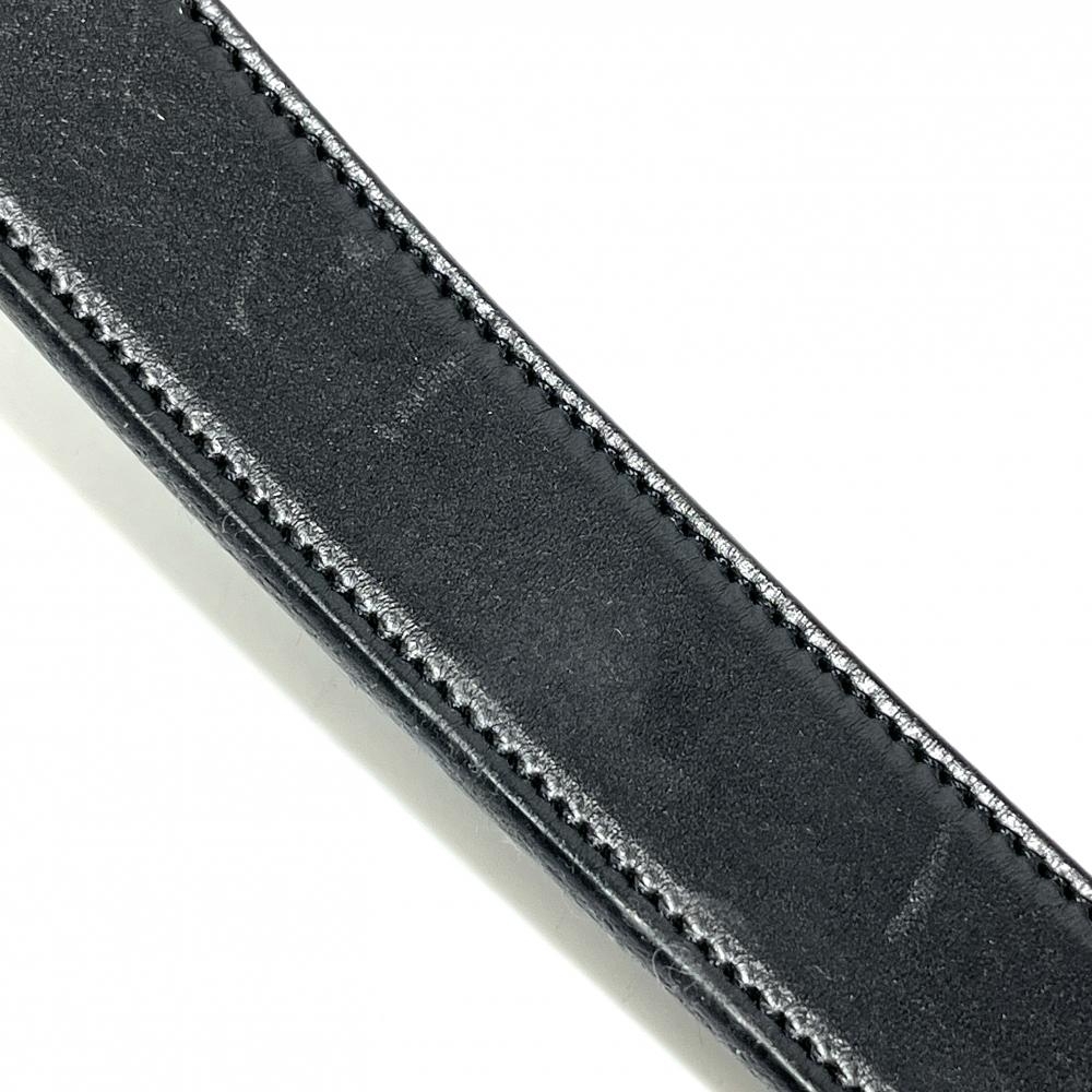 トリー【TORY】2227 レザーベルト 本革 黒 english bridle leather サイズ34 全長104㎝ 幅3㎝ ブラック 17599_画像7
