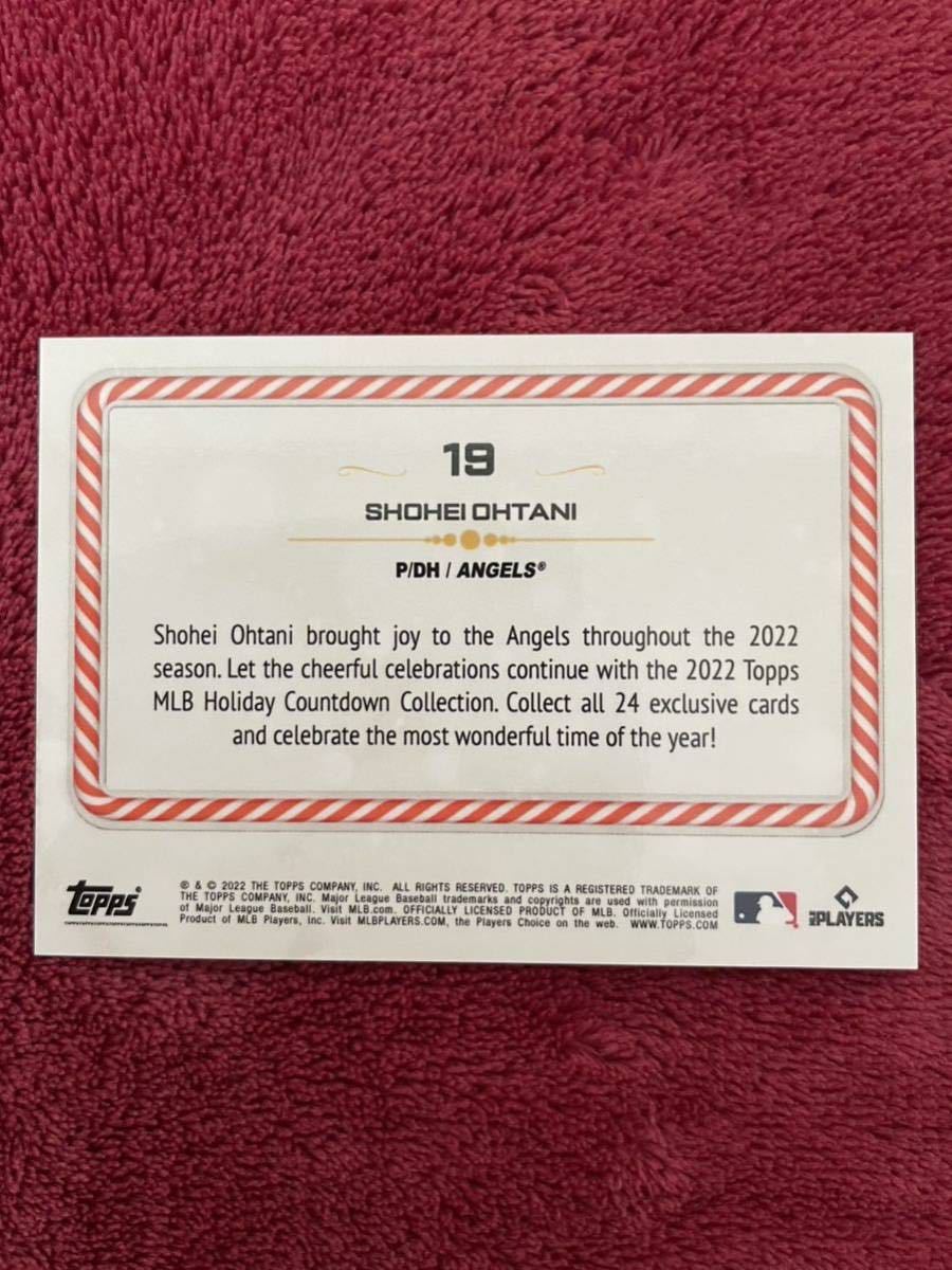 2022 Topps MLB JP Holiday Card 19 大谷翔平 Shohei Ohtani  トップス ジャパンの画像2