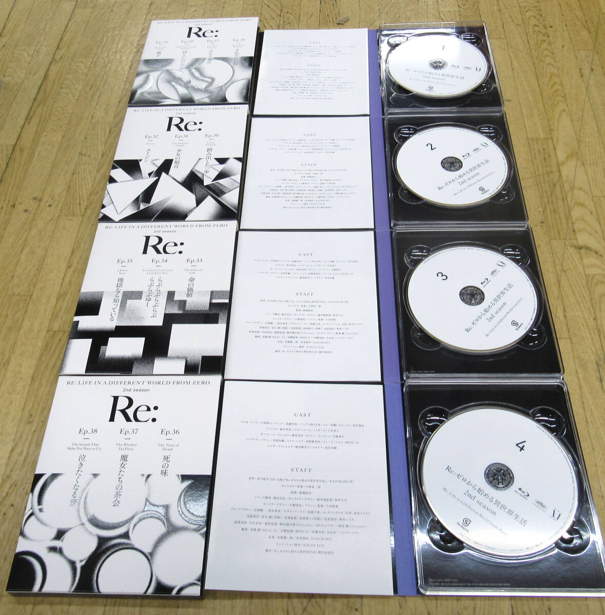 [全巻セット]Re:ゼロから始める異世界生活 2nd season 1~8(Blu-ray Disc) 収納ボックス付きの画像2