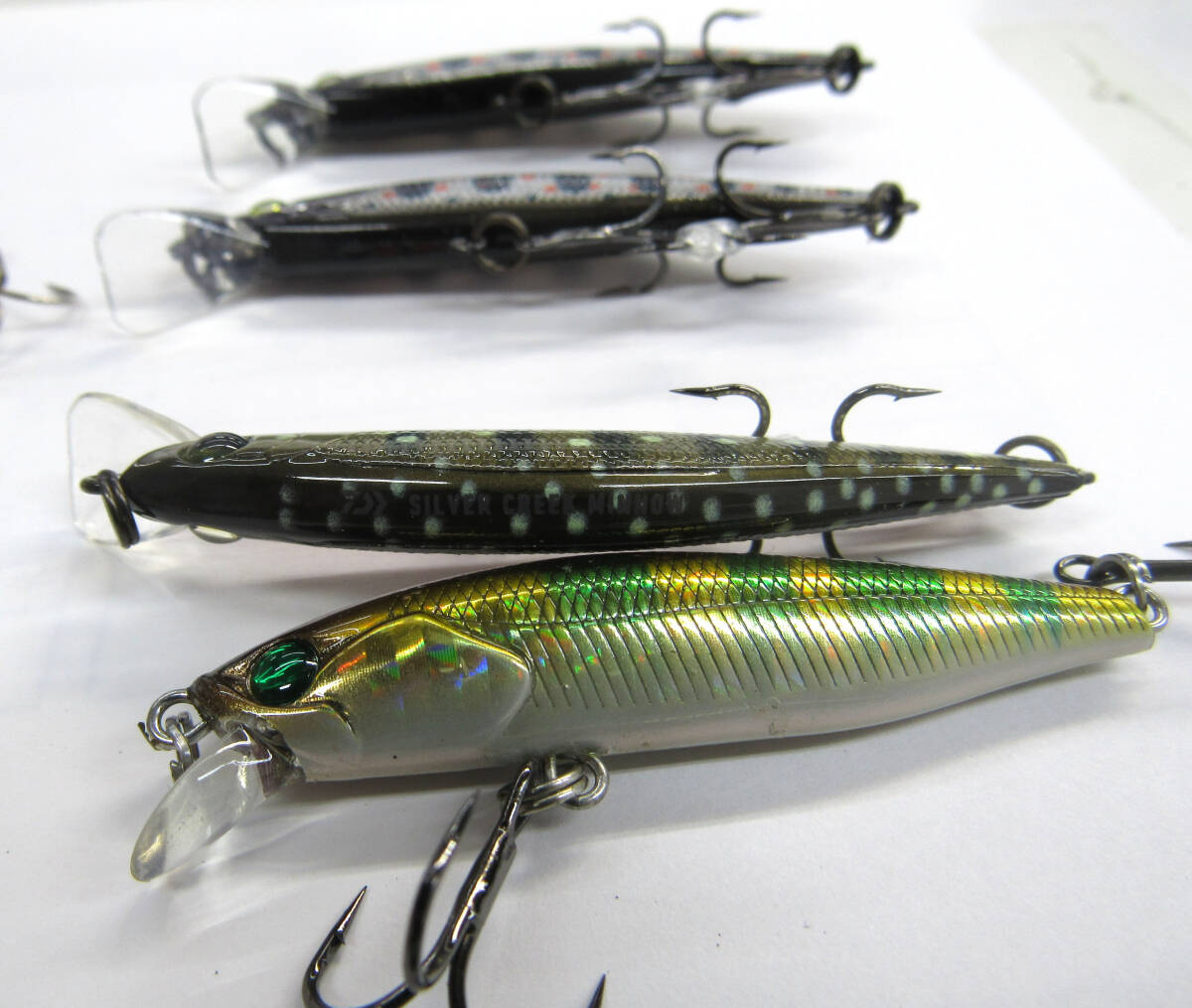 渓流ルアーまとめ バスデイ シュガー ミノーS ジャクソン トラウトチューン SUGAR DEEP SP ダイワ TD MINNOW SP ケンクラフト_画像4