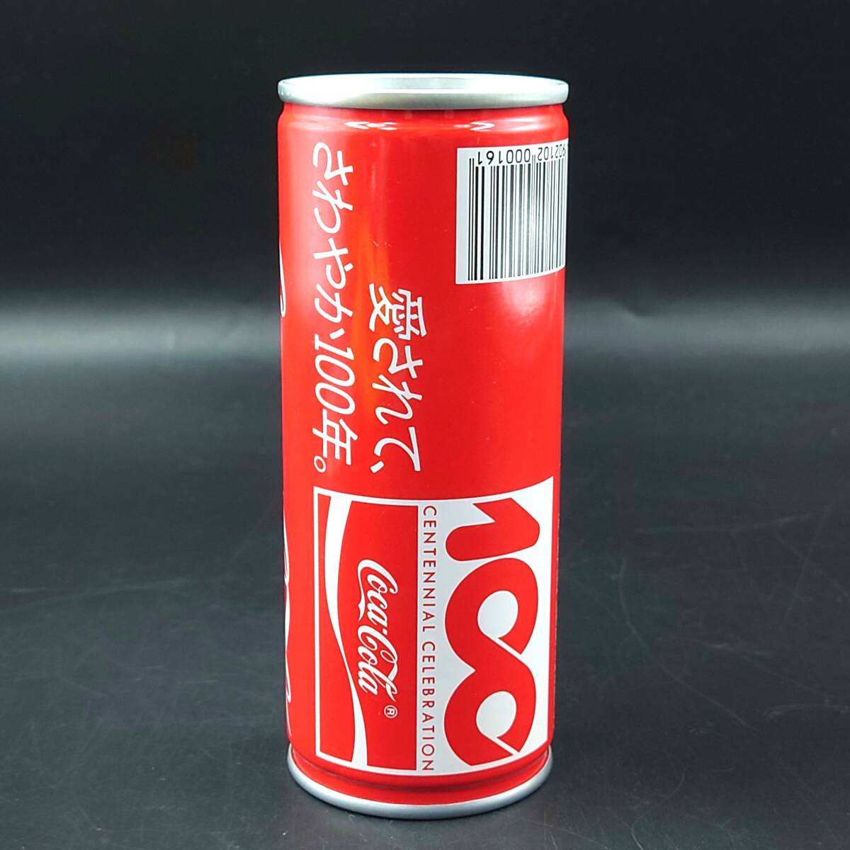 ★ 【当時物 希少】 コカコーラ スチール缶 250ml 開封済み プルタブ 100周年記念缶 COCA-COLA 1986年製造 ★の画像3