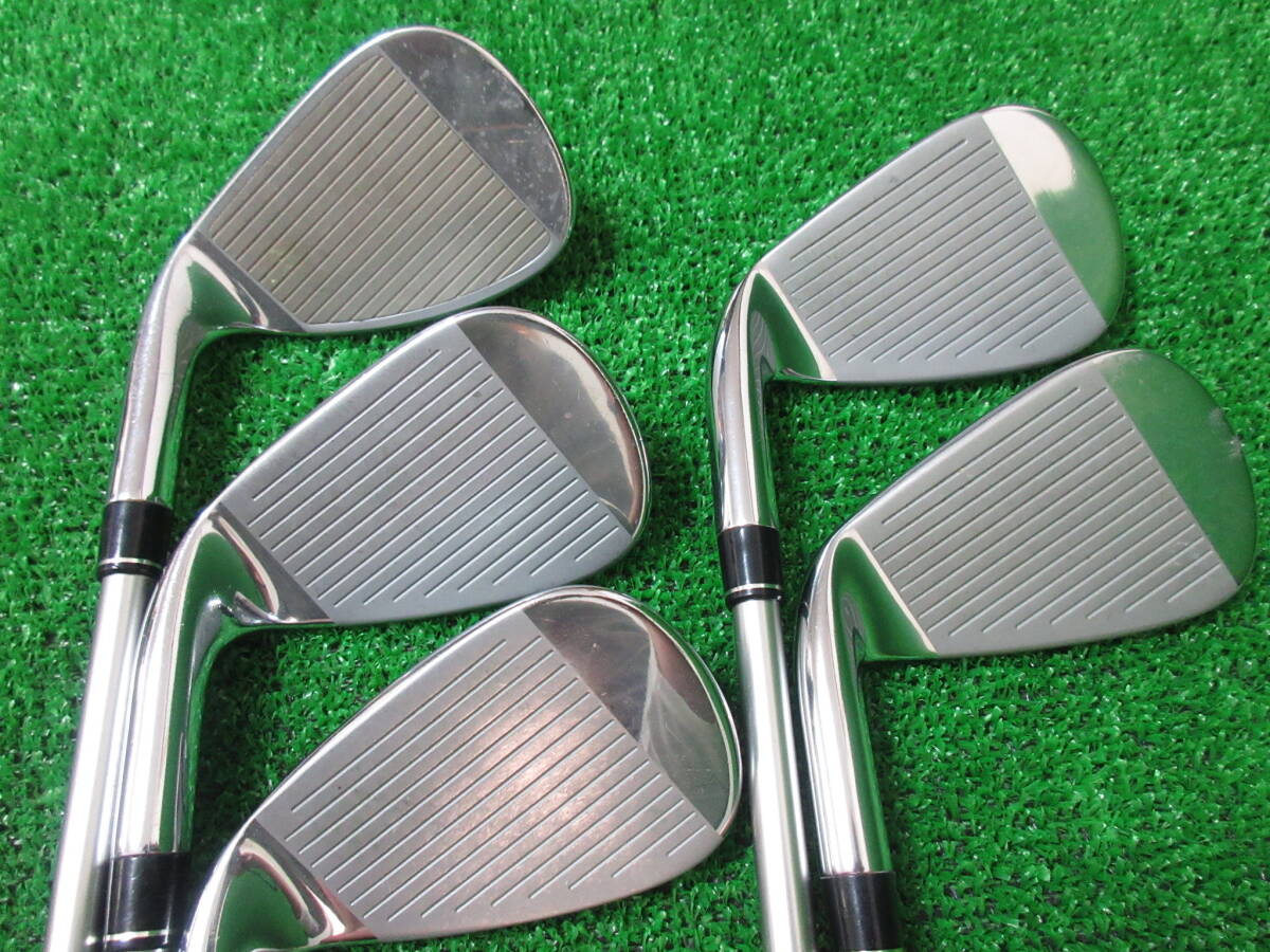 6914【TaylorMade】GLOIRE レディス #7I～PW,SW 5本セット 純正GL2200 45(L)装着 テーラーメイド グローレ 女性用 中古アイアンセット_画像3