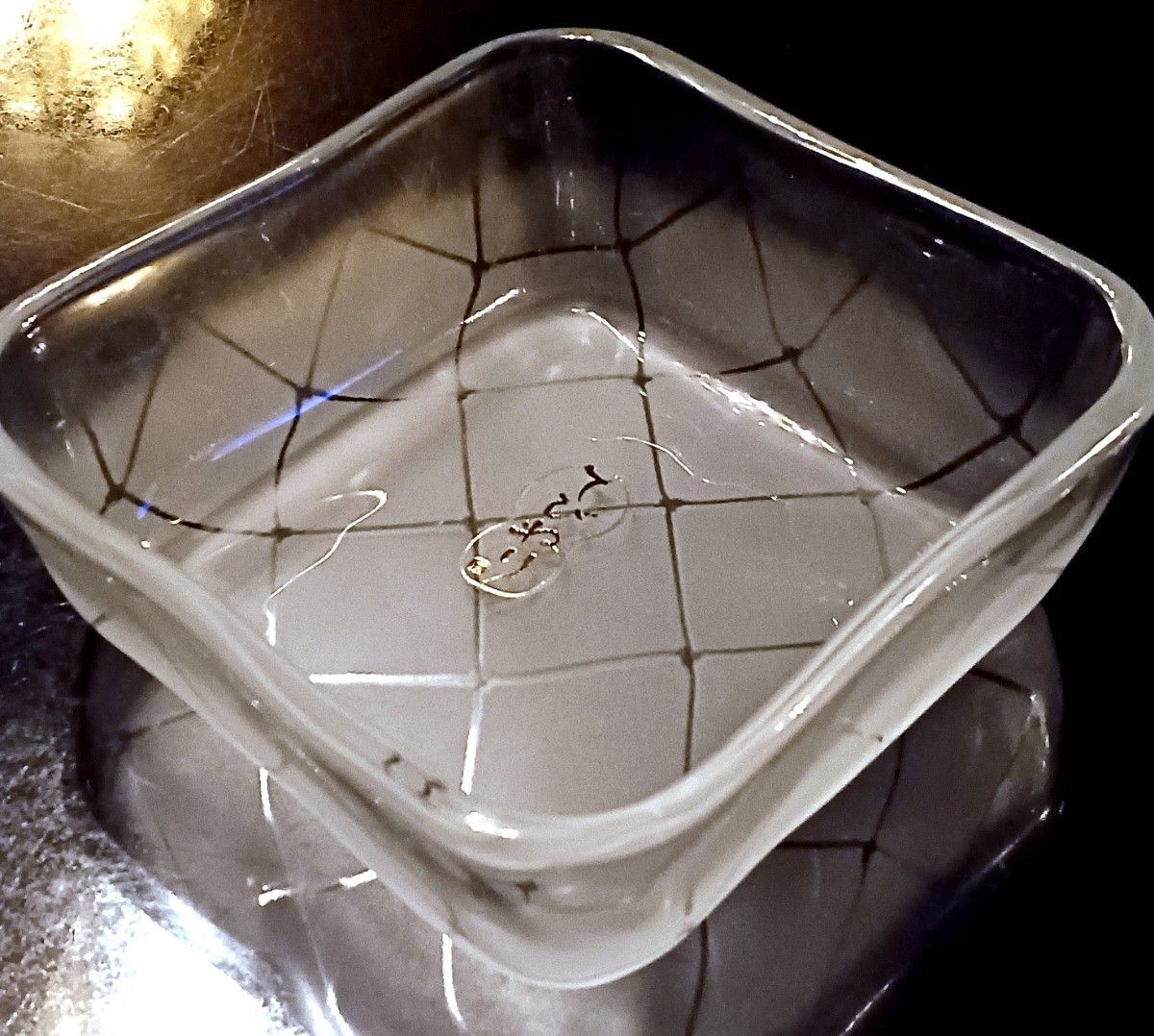 てびねりの器 ガラス角小鉢5個セット 冷奴鉢