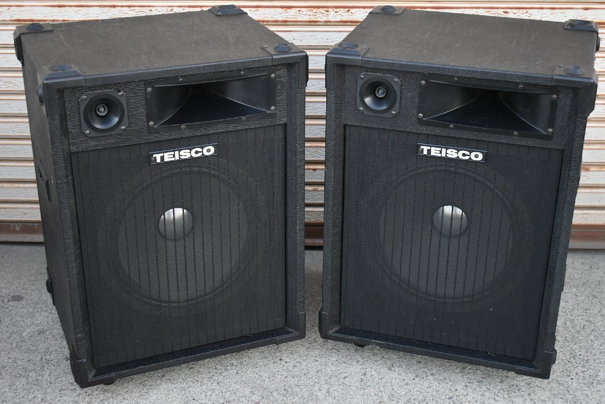 ☆TEISCO/テスコ パワードスピーカー P-115M PAスピーカー AC100V 50/60Hz 通電確認済★10116の画像1