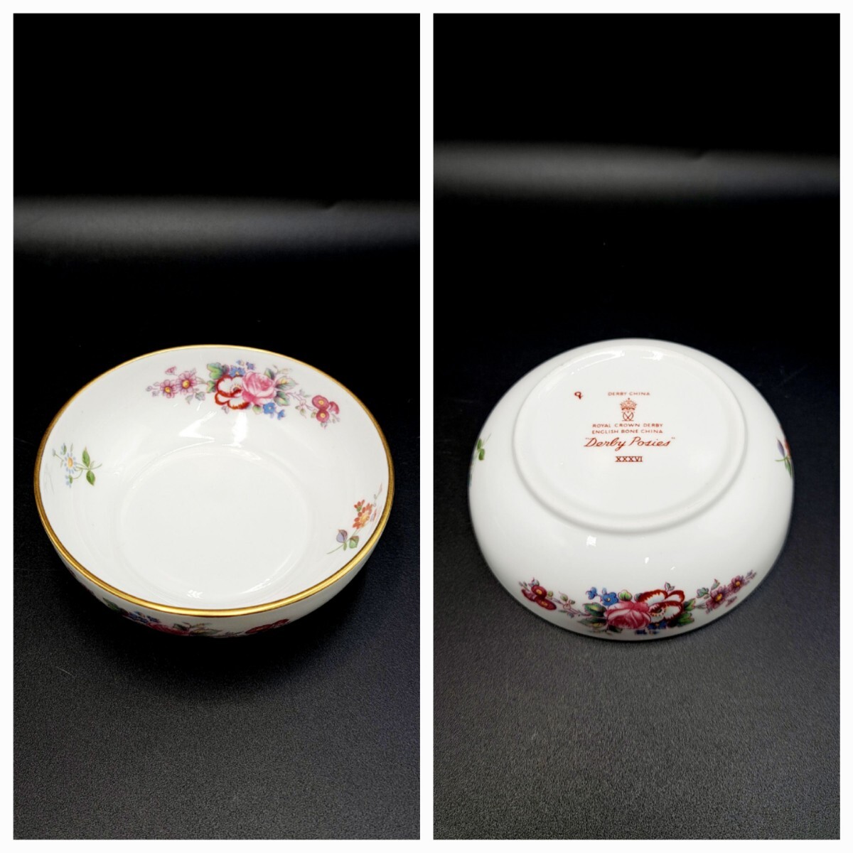 【１円スタート】AYNSLEY エインズレイ ROYAL CROWN DERBY ロイヤルクラウンダービー 小皿 お茶道具 紅茶道具 おまとめセット_画像6