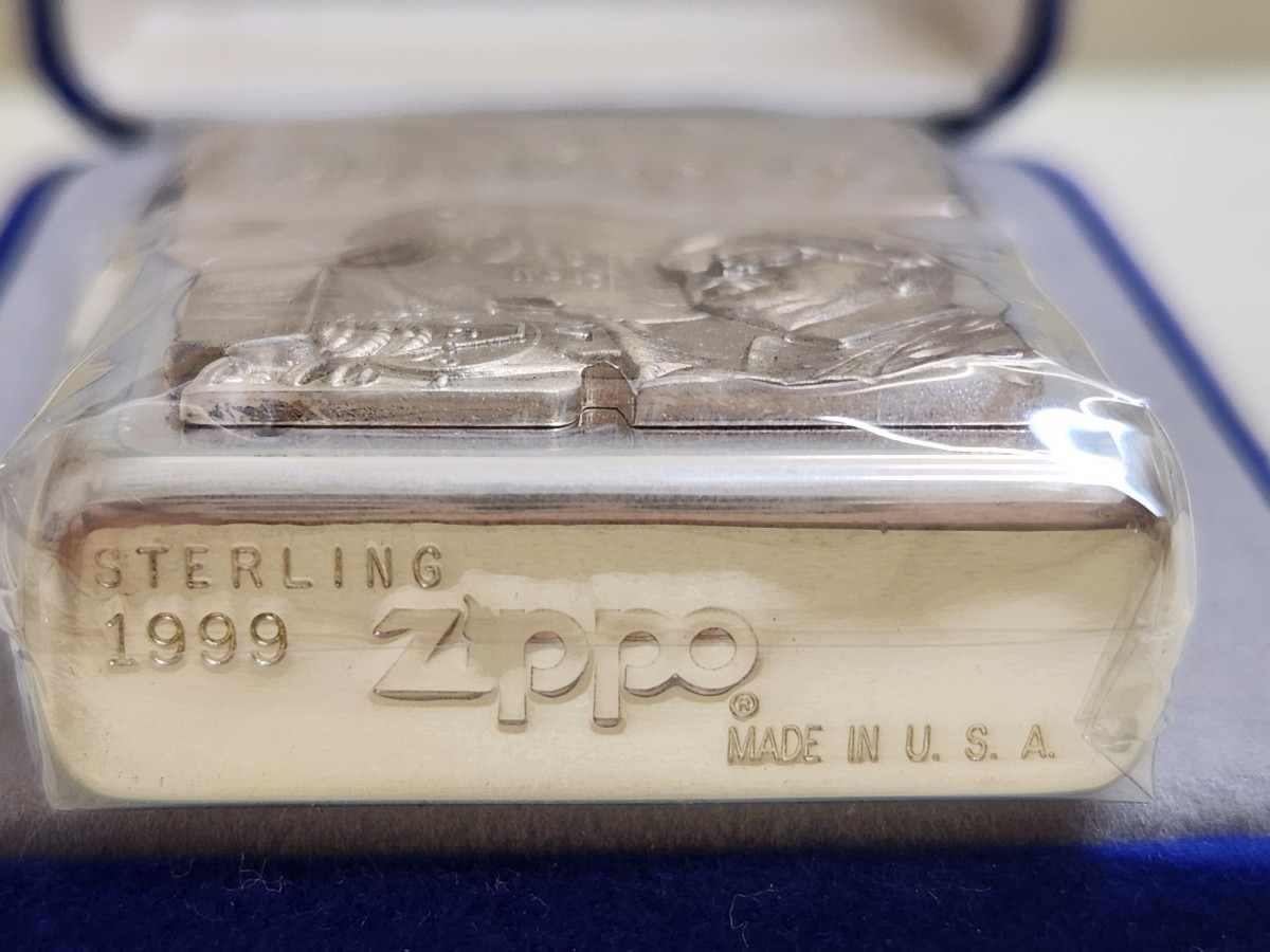 ★未使用品★ZIPPO ジッポ 黒澤明 1999 Akira Kurosawa STERLING シルバー 喫煙具_画像3