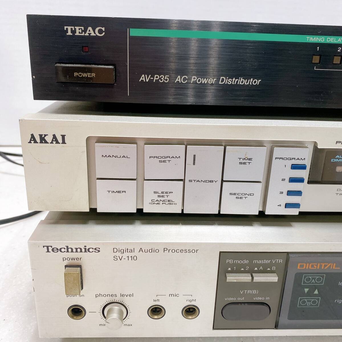 まとめ売り オーディオ機器 TEAC AV-P35 / Akai ET-220 /TECHNICS SC-100 _画像2