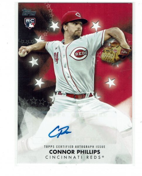 【コナー・フィリップス/Connor Phillips】2024 MLB Topps Series1 ルーキー直筆サインカード #BSA-CON_画像1