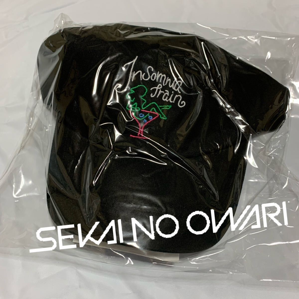 新品未開封 セカオワ INSOMNIA ライブ キャップ 帽子 世界の終わり SEKAI NO OWARI_画像1