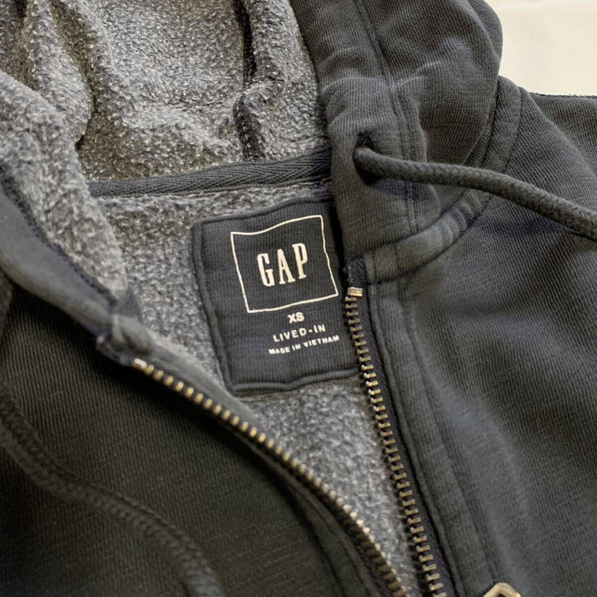 ヨーロッパ古着 GAP スウェット ジップアップ パーカー スウェットパーカー ジップアップパーカー us古着 海外古着 ギャップ VINTAGE_画像3