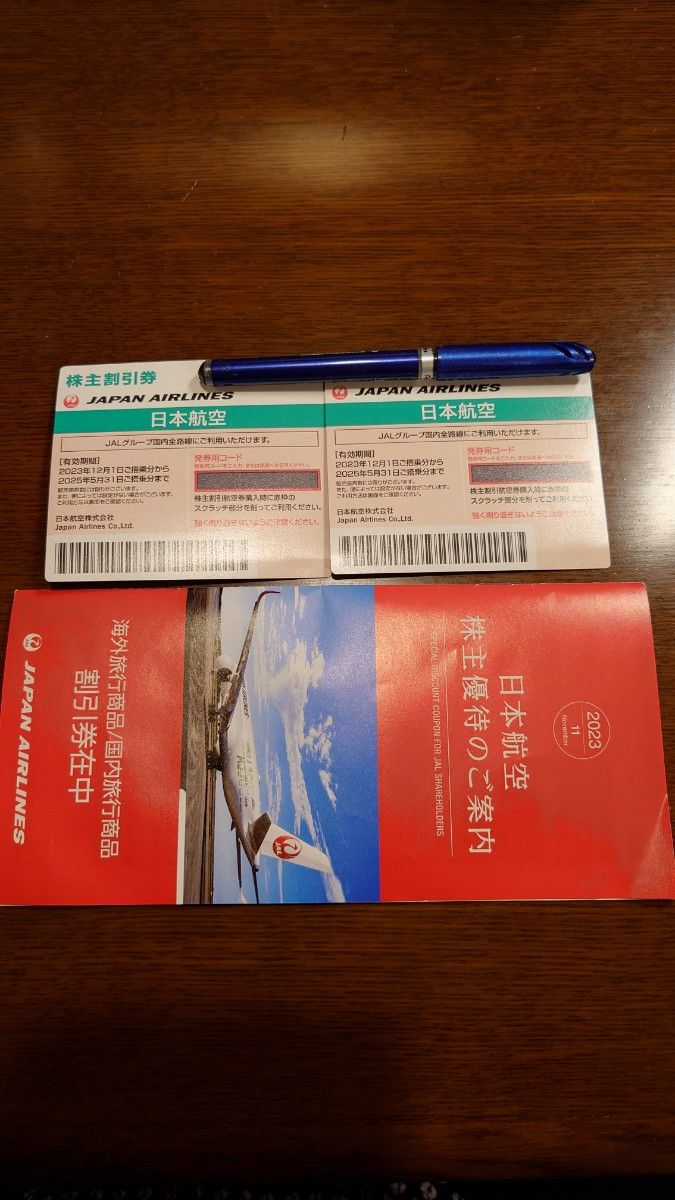 JAL 優待券 2枚 割引券冊子