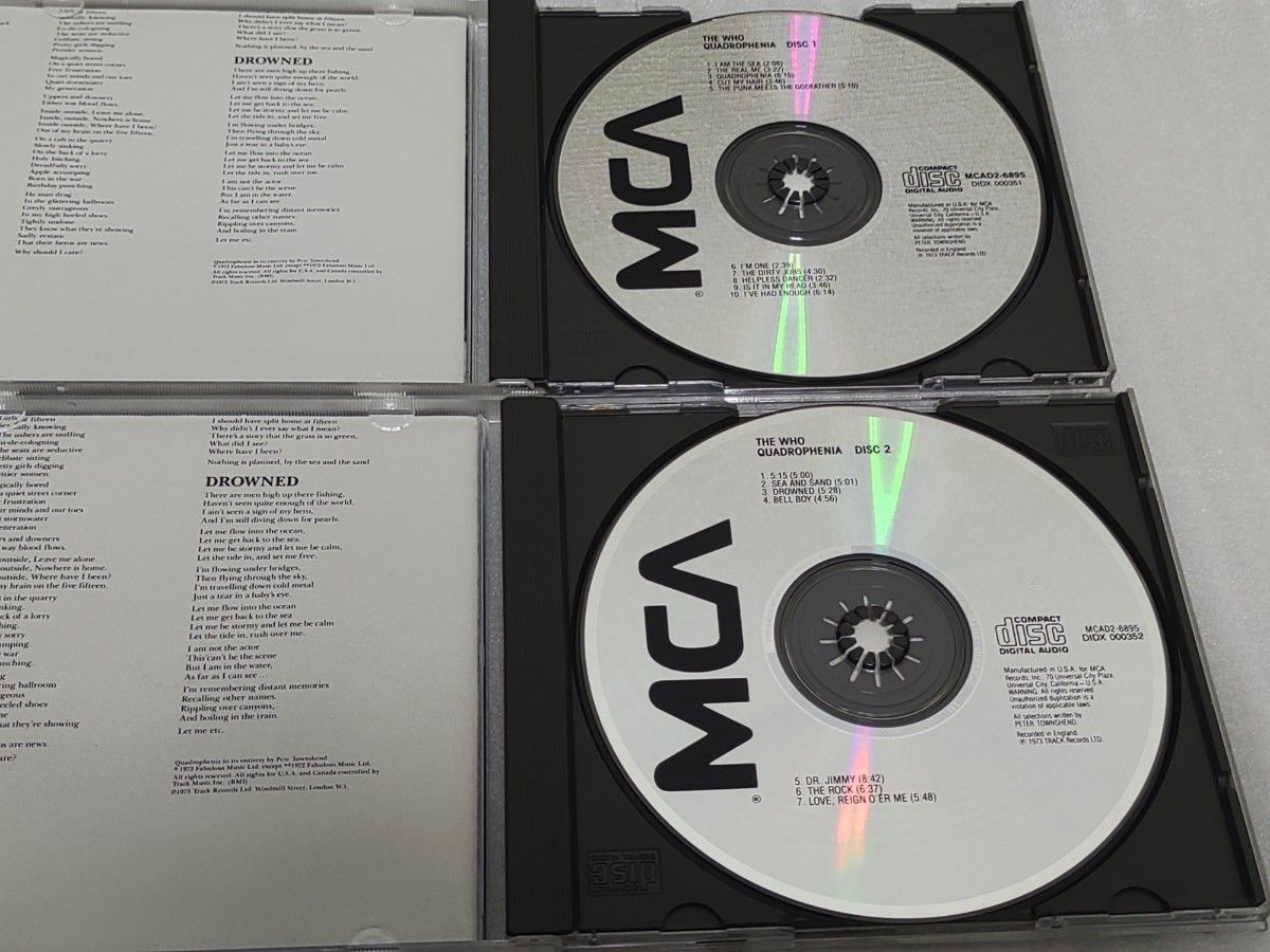 THE WHO / QUADROPHENIA 2枚組 輸入盤CD