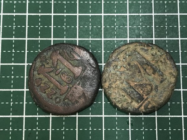 376「中古・収集品 ビザンティン帝国 硬貨 2枚 真贋・詳細不明」の画像3