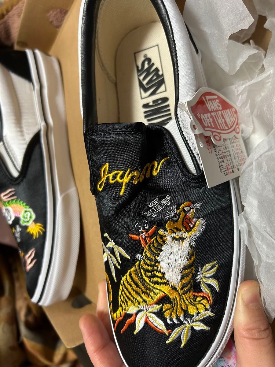 ローリッキングrollicking×vans スリッポン　限定　レア　24.5cm 新品！週末タイムセール中！