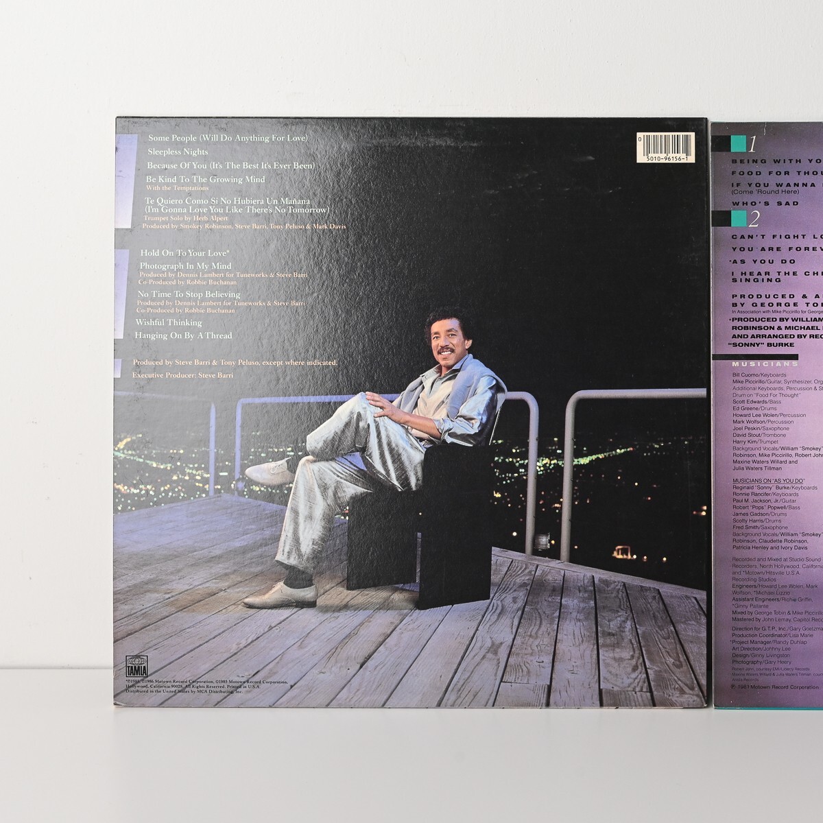 【SMOKEY ROBINSON】LP 3枚まとめて being with you/SMOKE SIGNALS/One Heartbeat スモーキー・ロビンソン レコード 洋楽 R&B soul ソウル_画像6