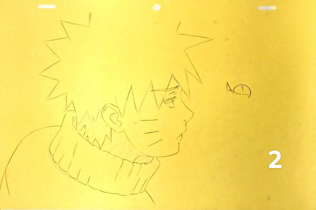【修正原画】Naruto ナルト うずまきナルト ２枚 原画 / セル画 / Gengaの画像2