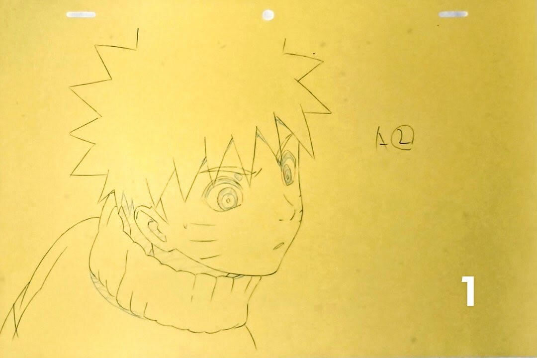 【修正原画】Naruto ナルト うずまきナルト ２枚 原画 / セル画 / Gengaの画像1