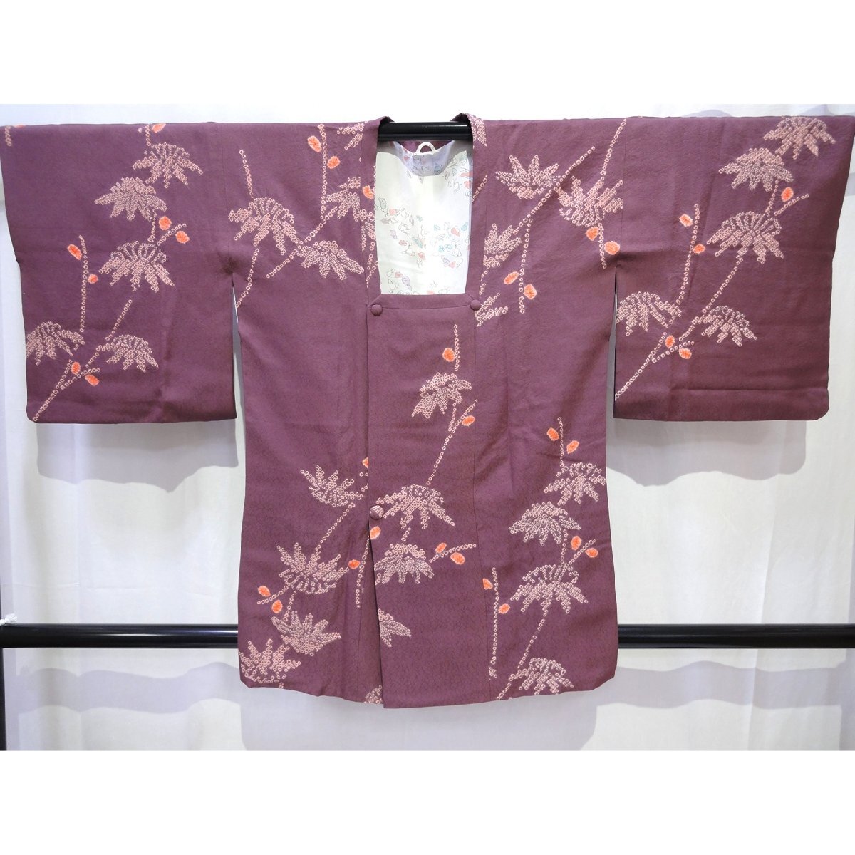 正絹・道行・着物・絞り・和装コート・No.200701-0331・梱包サイズ60
